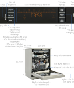 MÁY RỬA CHÉN ĐỘC LẬP HAFELE HDW F60C 533.23.200 - 13